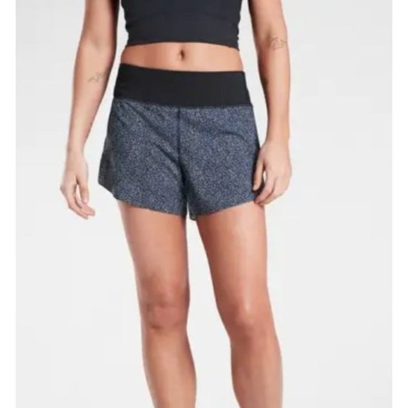 Athleta Pants - ATHLETA run with it short 3.5" in black static size M